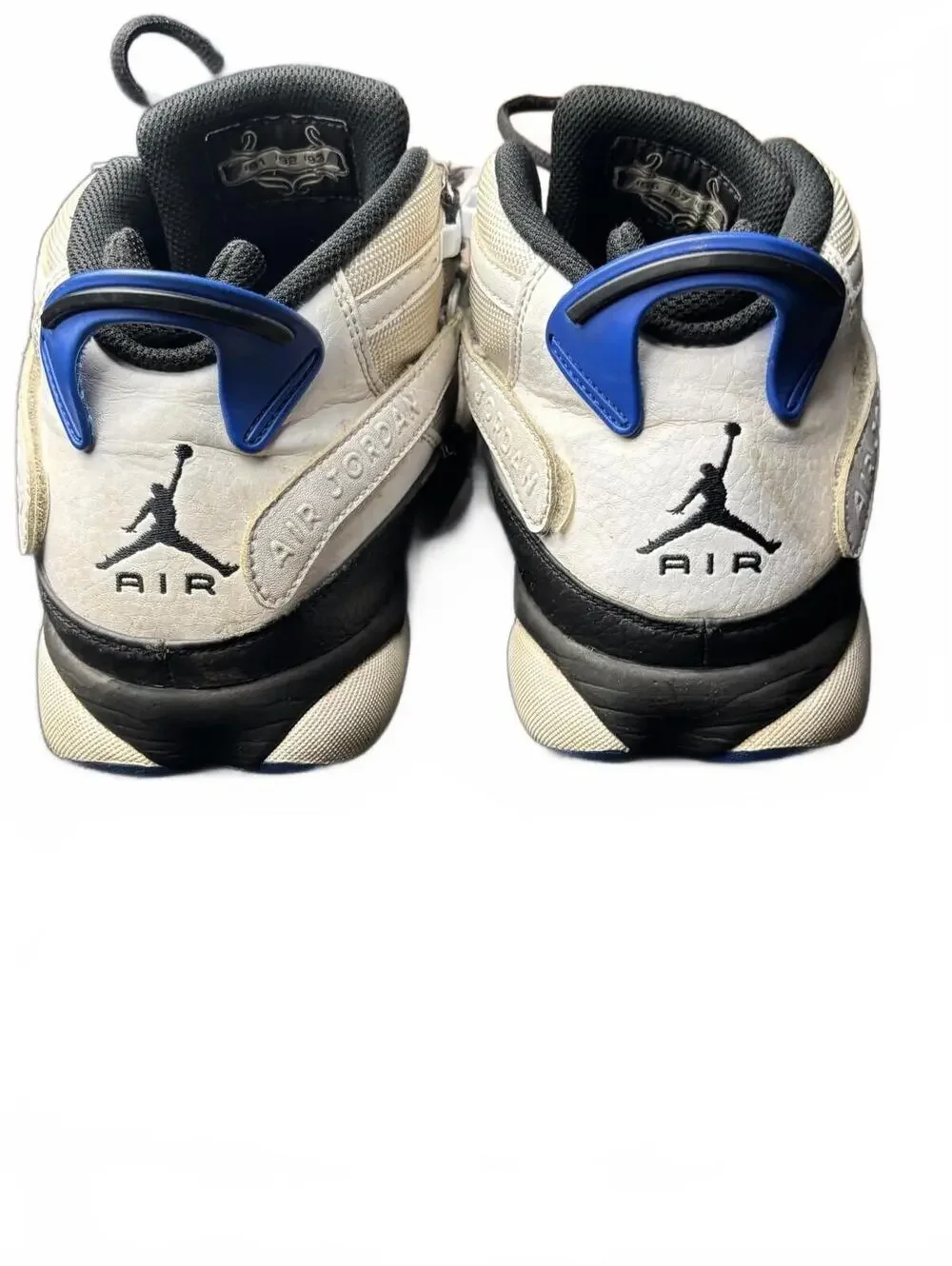 Jordan 6 Rings Black and White Basketball Shoes Size 9.5